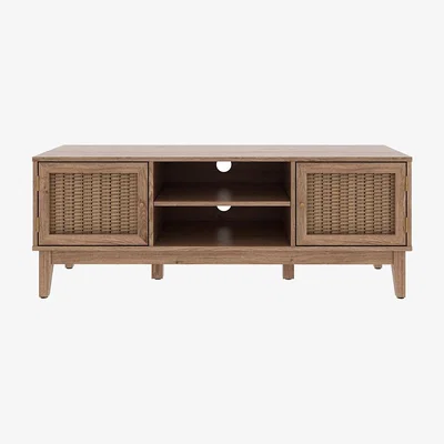 La Redoute Boho Oak Rattan TV Unit