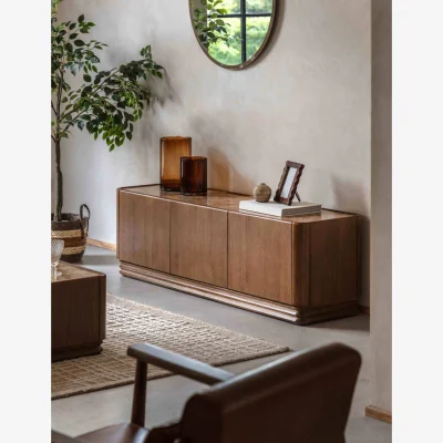 Marks & Spencer Gallery Direct Dempsey Large 3 Door TV Unit Brown