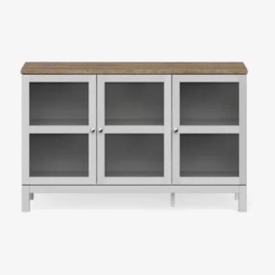 Marks & Spencer M&S Salcombe Glazed Sideboard - Light Grey, Light Grey