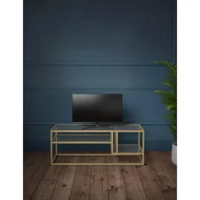 Marks & Spencer M&S Charleston TV Unit - Polished Brass, Polished Brass