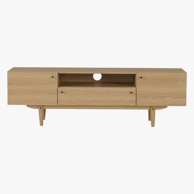 Made.com MADE Essentials Asger Wide TV Stand, Oak Effect