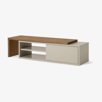 Made.com Hault TV Unit, Walnut & Matte Grey