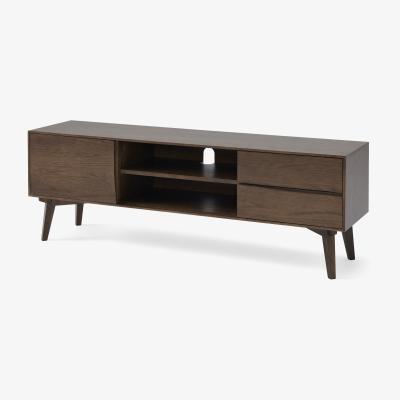 Made.com Wingrove Wide Media Unit, Dark French Oak