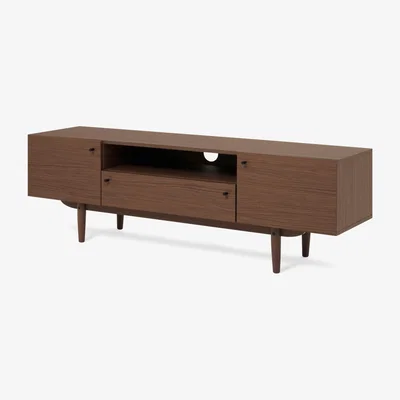 Made.com Asger Wide TV Stand, Dark Stain Oak Effect
