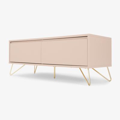 Made.com Elona Media Unit, Dusk Pink & Brass