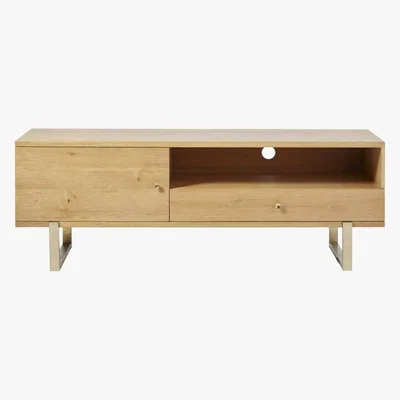 Maisons du Monde 1-Door TV Unit with Brass Metal Legs Karla