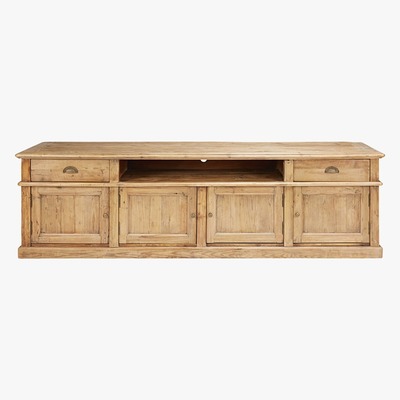 Maisons du Monde Antique recycled pine 4-door 2-drawer TV unit Marlone