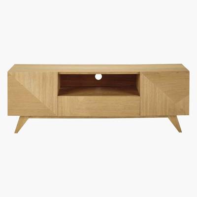 Maisons du Monde 2-Door 1-Drawer Vintage TV Unit Origami