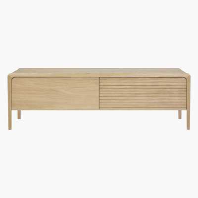 Maisons du Monde Solid Oak 2-Door TV Unit Canopy