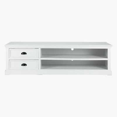 Maisons du Monde White 2-Drawer TV unit Newport