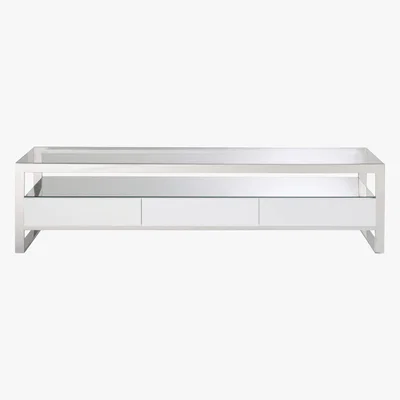 Maisons du Monde Steel and Glass TV Unit Strada