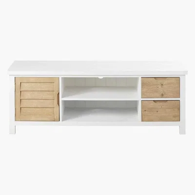 Maisons du Monde Two Tone 1-Door 2-Drawer TV Unit Esterel
