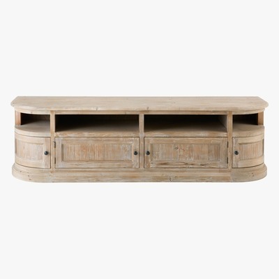 Maisons du Monde Recycled Pine 4-Door TV Cabinet Flaubert