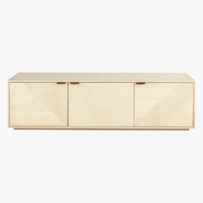 Maisons du Monde Graphic Effect Carved 3-Door TV Unit Sendai