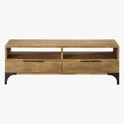 Maisons du Monde Solid mango wood TV unit Metropolis