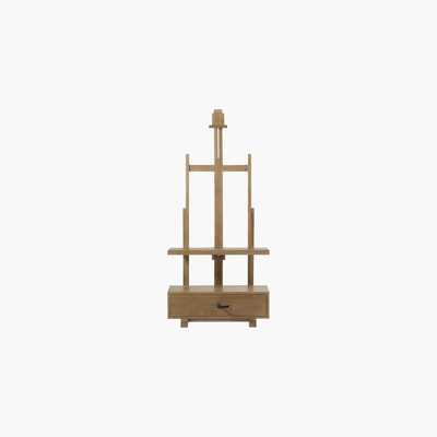 Maisons du Monde Solid Pine 1-Drawer Easel TV Unit Andy