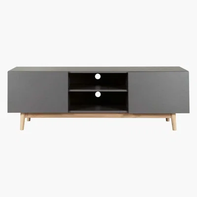 Maisons du Monde Scandinavian Grey TV Unit Artic