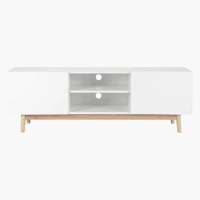 Maisons du Monde Vintage TV Unit in White Artic