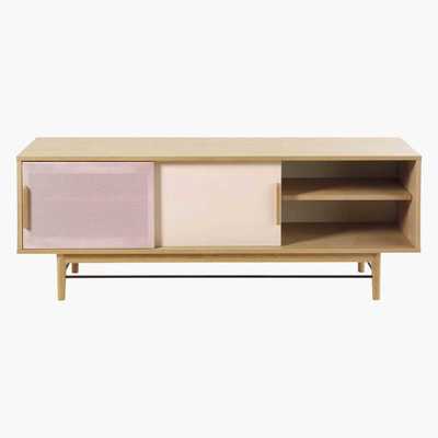 Maisons du Monde Pink-Beige 2-Door TV Unit Workshop