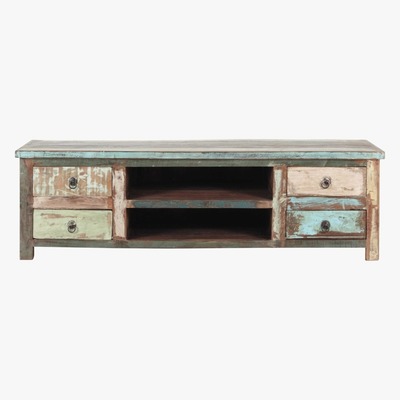 Maisons du Monde Distressed recycled wood TV unit W 140cm Calanque