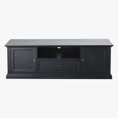 Maisons du Monde Black 2-Door TV Unit Cambronne