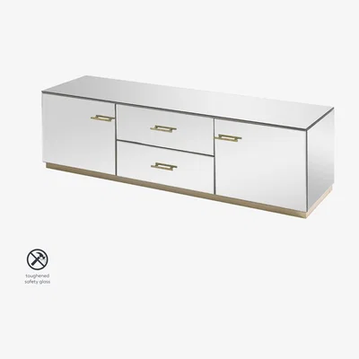My Furniture Harper TV Media Unit – Champagne Gold Details