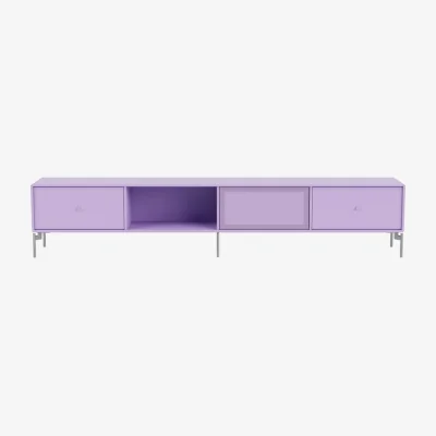 Made in Design Octave VII Television table wood purple / Base, legs - W 183.6 x D 30 x H 36.6 cm - MONTANA