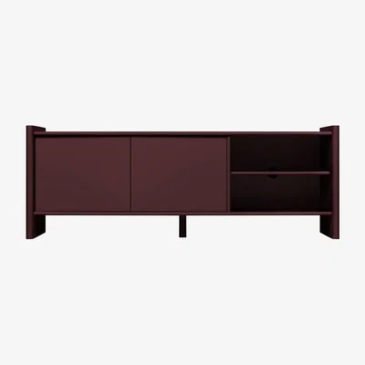 Made in Design Rali TV unit wood red / L 160 x H 58 cm - NOO.MA