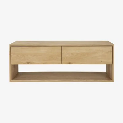 Made in Design Television table Nordic wood / L 120 x D 46 x H 45 cm - 1 drawer + 1 drop-leaf door - Ethnicraft