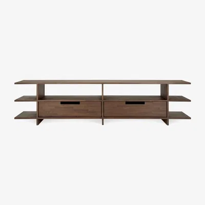 Made in Design Kabuki Television table wood brown / L 200 cm - Solid teak - Ethnicraft