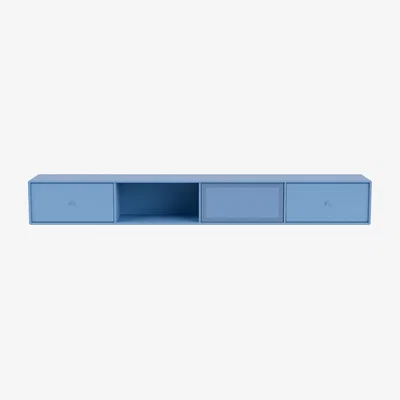 Made in Design Octave VII Meuble TV suspendu wood blue - MONTANA
