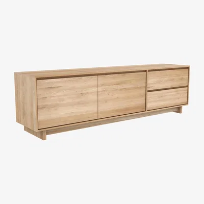 Nordic Nest Ethnicraft Wave media unit 60x210 cm Hardwax oiled oak