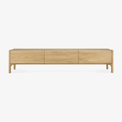 Nordic Nest Ethnicraft PI media bench Oak 242 cm