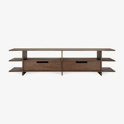 Nordic Nest Ethnicraft Kabuki media unit Dark stained teak