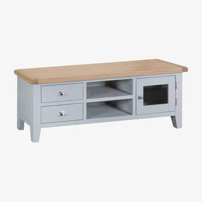 Oak&More Willow Oak and Grey Large TV Unit