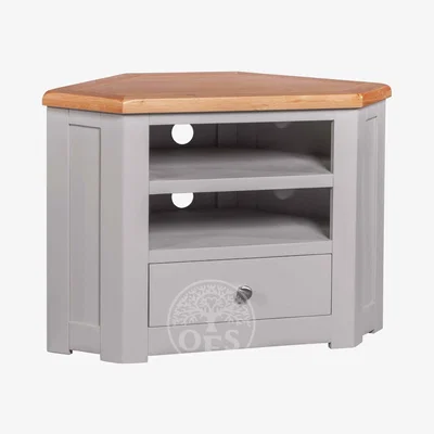 Oak&More Devonshire Diamond Painted Corner TV Cabinet