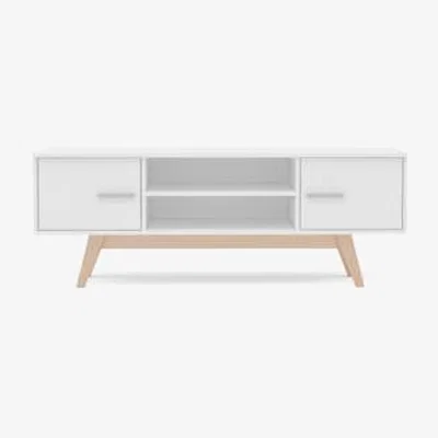 Oak&More Shar TV Unit in White