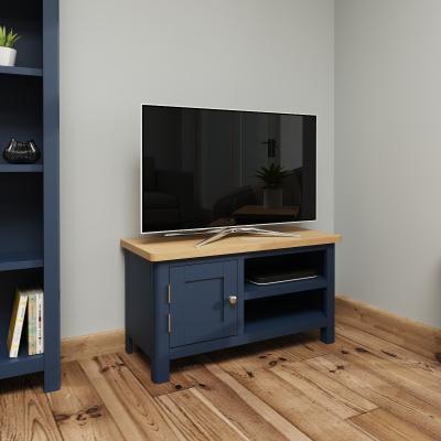 Oak&More Cole Oak and Blue TV Unit