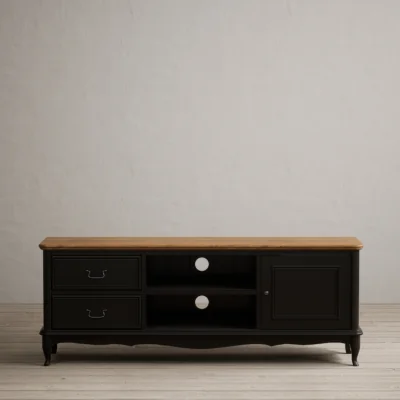 Oak&More Chateau Noir Oak and Black Painted Super Wide TV Cabinet