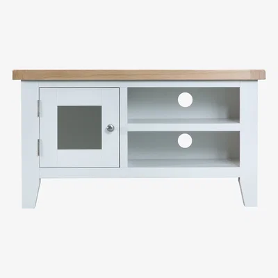 Oak&More Eden Oak and White Small TV Unit