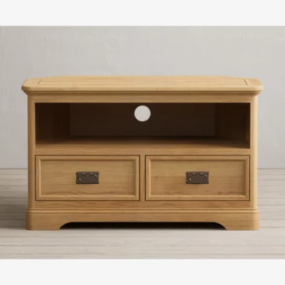 Oak&More Bridstow Solid Oak Corner TV Cabinet