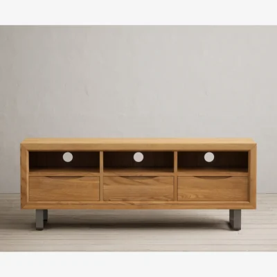 Oak&More Parker Solid Oak Super Wide TV Cabinet