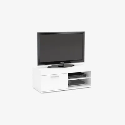 Oak&More Edmund Small White TV Unit