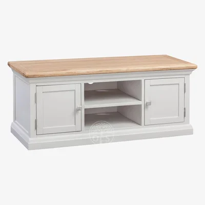 Oak&More Wedmore Oak and Grey Painted Large TV Cabinet