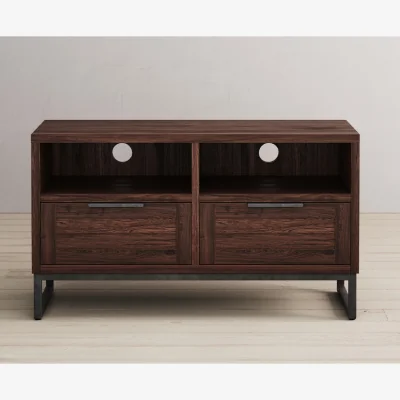 Oak&More Dakota Dark Acacia and Metal Small TV Cabinet