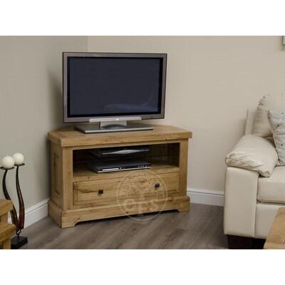 Oak&More Deluxe Corner TV Unit