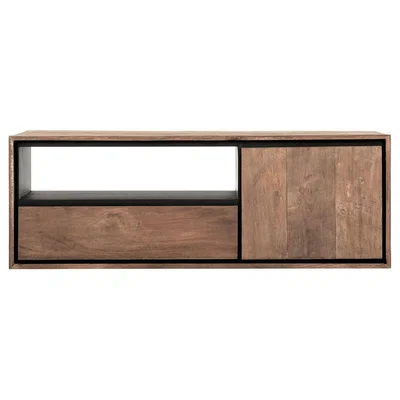 Olivia's DTP Home Metropole Hanging TV Stand in Recycled Teakwood Finish / Small