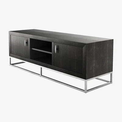 Olivia's DI Designs Hampton TV Unit - Black Shagreen