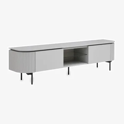 Olivia's Tommy Franks Lantine TV Unit in Grey
