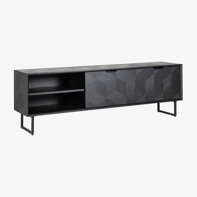 Olivia's Richmond Blax Black Tv Unit | Outlet